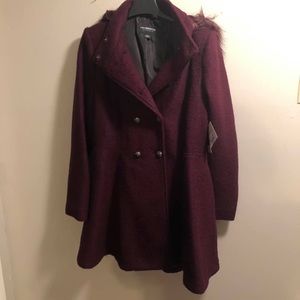 Liz Claiborne Hooded Pea Coat
